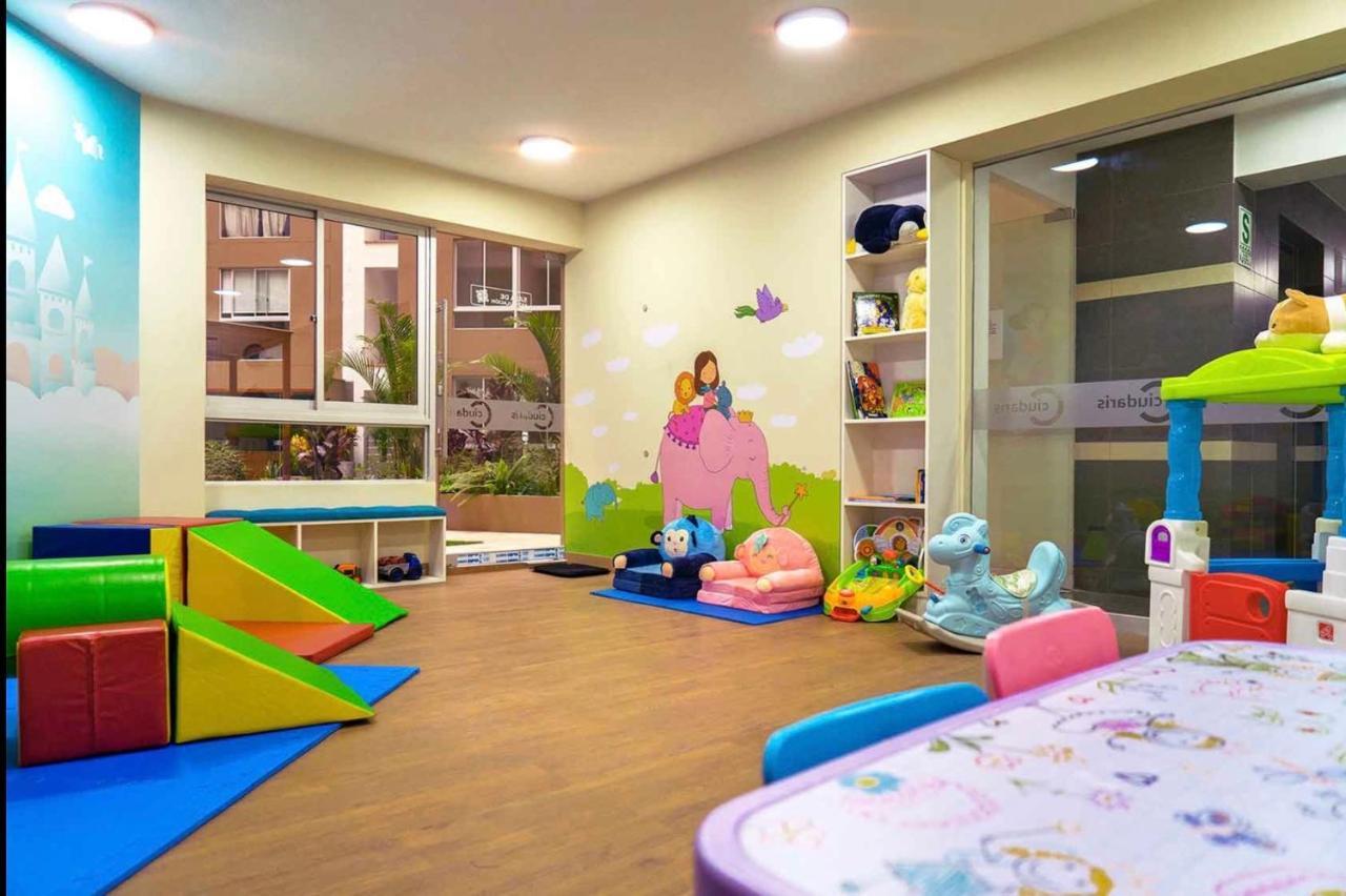 Hermosa Habitacion Privada En Edificio De Estreno Frente Al Metro リマ エクステリア 写真
