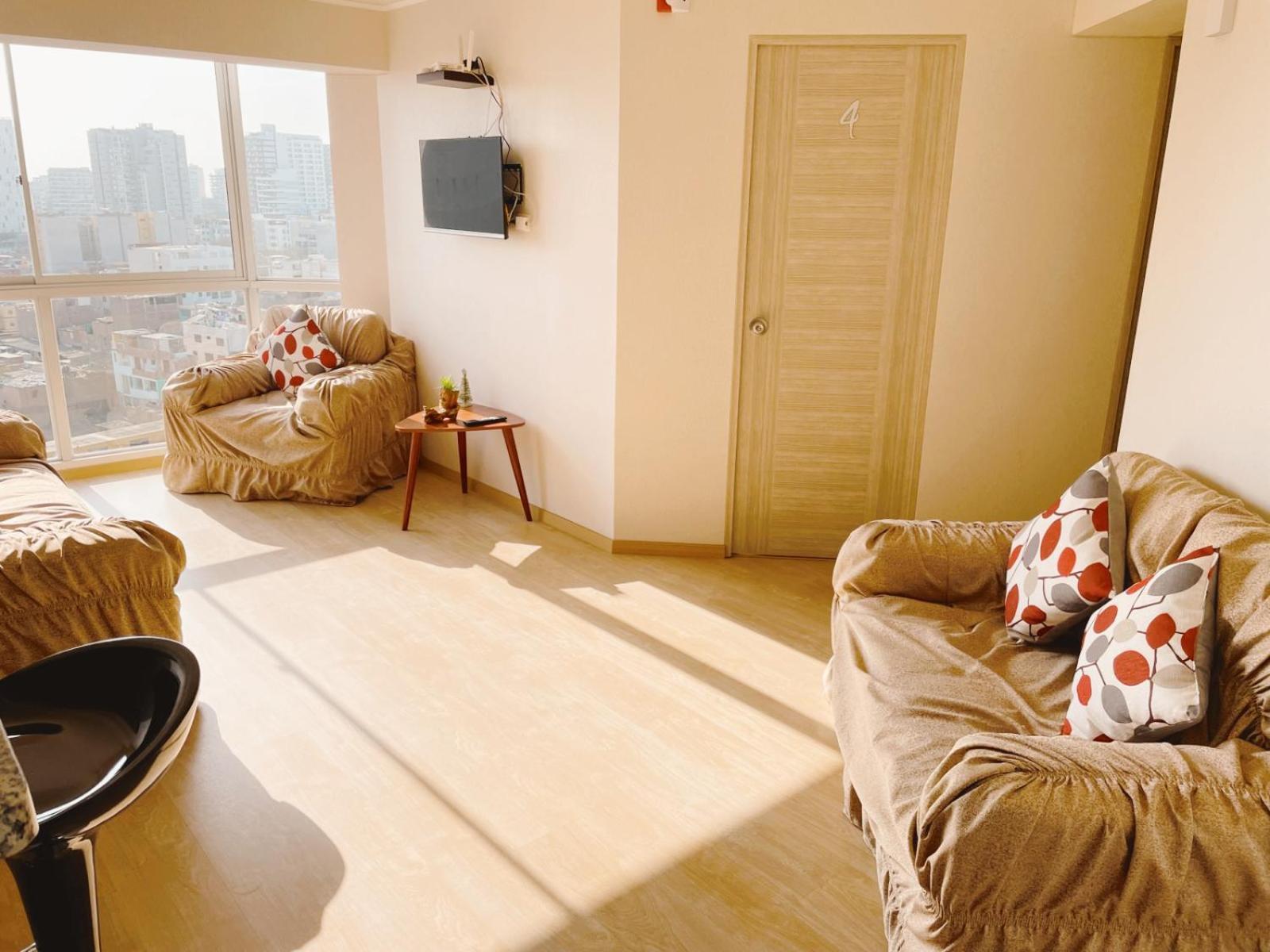 Hermosa Habitacion Privada En Edificio De Estreno Frente Al Metro リマ エクステリア 写真